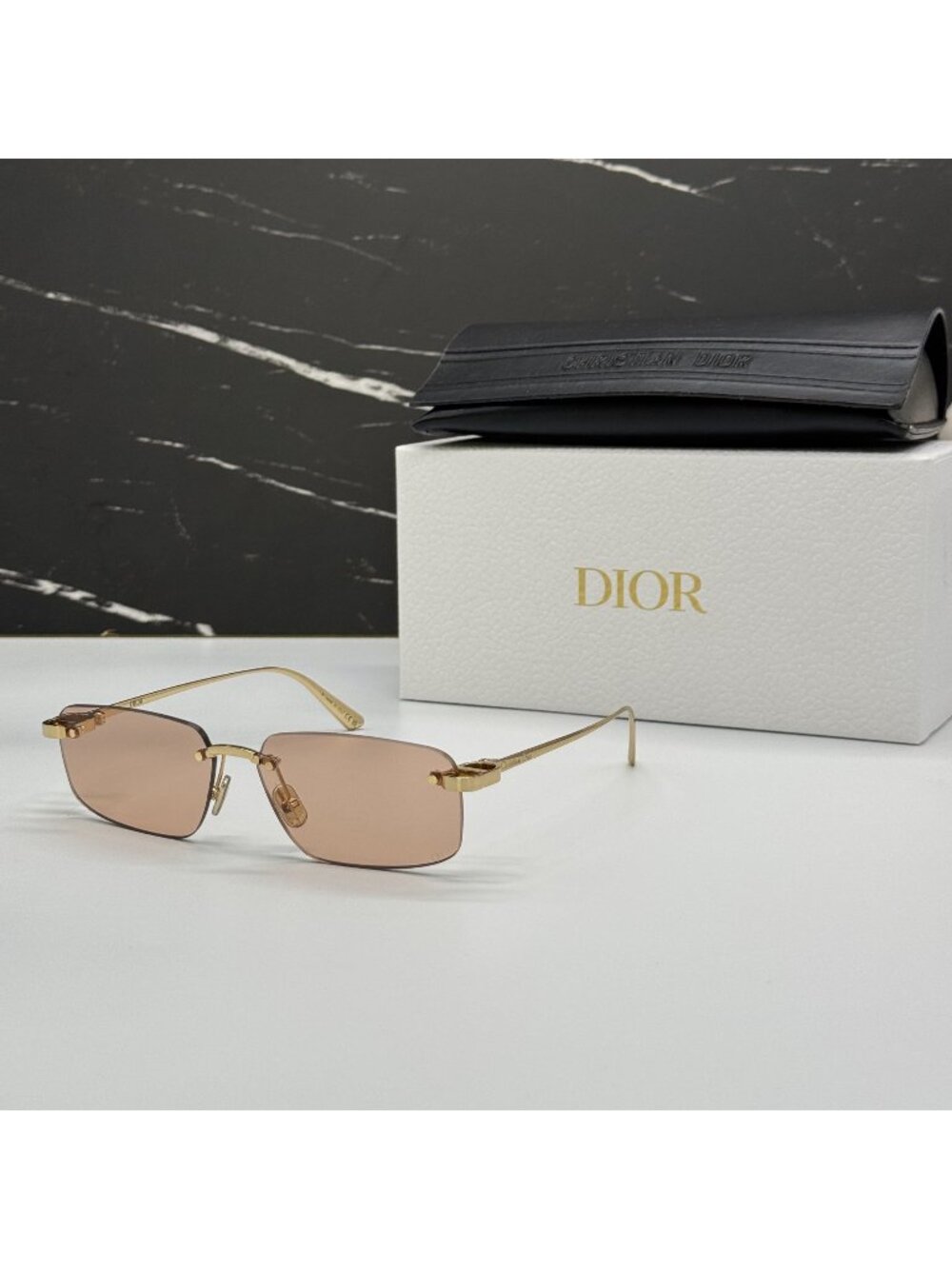 NEW DIOR CDIOR S4U B0L0 SUNGLASSES GOLD WOMEN EYEWEAR DIOR